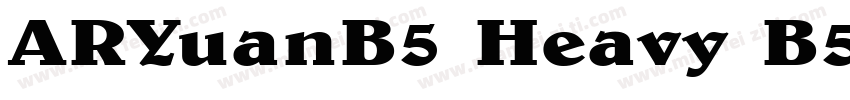 ARYuanB5 Heavy B5pc H字体转换